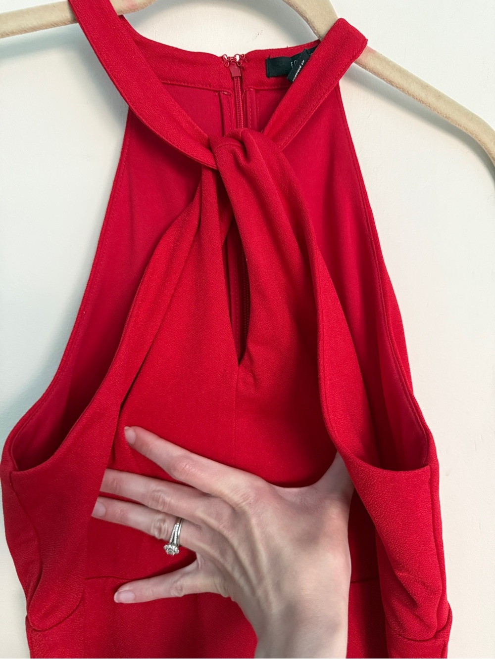 Forever 21 key-hole red dress